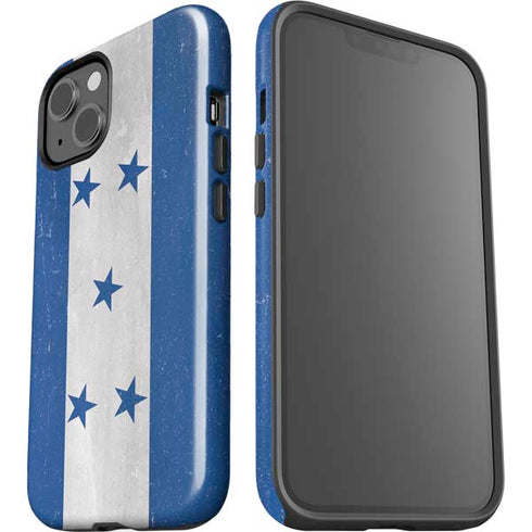 Honduras Flag Distressed iPhone 14 Impact Case